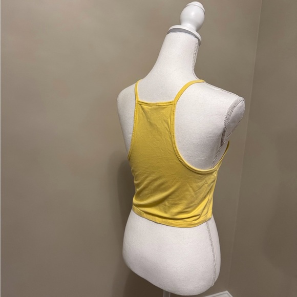 H&M Yellow Women's Crop Top - Picture 3 of 4